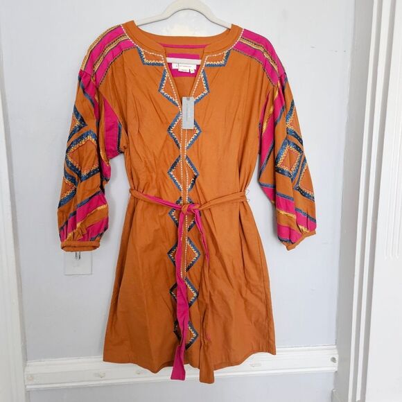 NWT Anthropologie Stasiana Embroidered Tunic Dress | S Petite - Picture 3 of 8